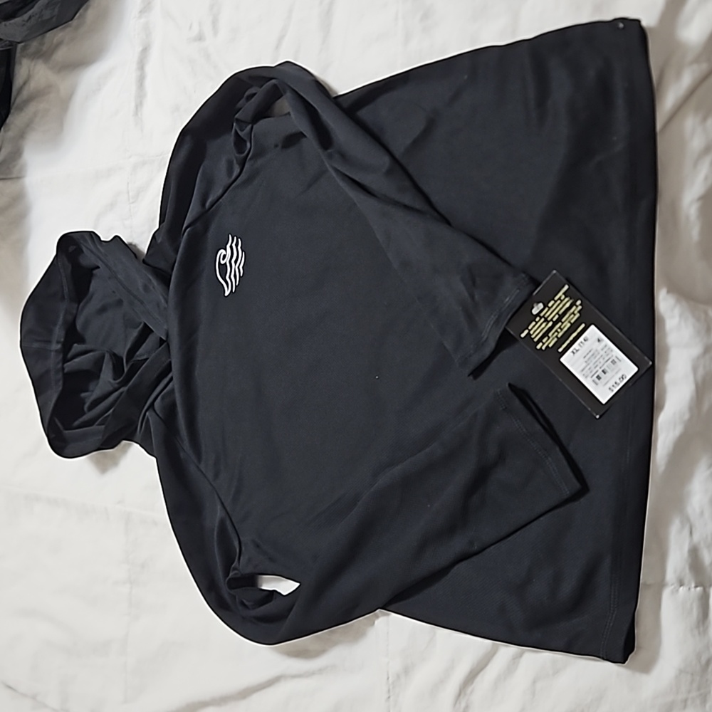 Hoodie long sleeve in black
